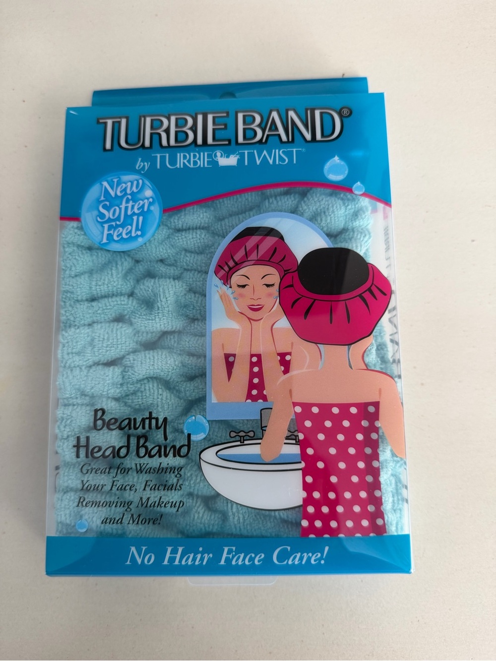 TURBIE BAND Soft Light Blue Beauty Head Band